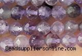 CTG1343 15.5 inches 4mm faceted round amethyst beads wholesale