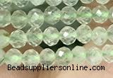 CTG1347 15.5 inches 3mm faceted round prehnite beads wholesale