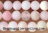 CTG1363 15.5 inches 4mm round pink opal gemstone beads