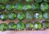 CTG1382 15.5 inches 3mm faceted round tiny diopside quartz beads