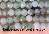 CTG1387 15.5 inches 2mm faceted round tiny emerald beads