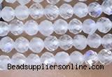 CTG1402 15.5 inches 2mm faceted round white moonstone beads wholesale