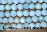 CTG1421 15.5 inches 2mm faceted round larimar beads wholesale