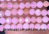 CTG1430 15.5 inches 2mm faceted round pink opal beads