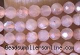 CTG1453 15.5 inches 2mm faceted round moonstone beads wholesale