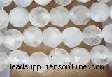 CTG1481 15.5 inches 3mm faceted round white moonstone beads