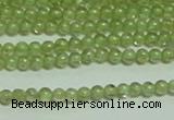 CTG149 15.5 inches 3mm round tiny peridot gemstone beads wholesale