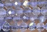 CTG1508 15.5 inches 3mm faceted round labradorite beads wholesale