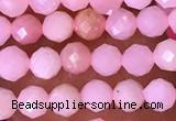 CTG1513 15.5 inches 3mm faceted round pink opal beads wholesale