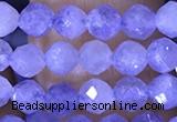 CTG1537 15.5 inches 4mm faceted round blue kyanite beads wholesale