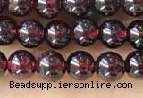 CTG1597 15.5 inches 4mm round red garnet beads wholesale