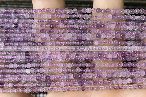 CTG2023 15 inches 2mm,3mm purple fluorite beads