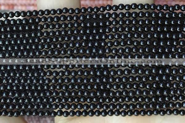 CTG2030 15 inches 2mm,3mm natural black spinel beads