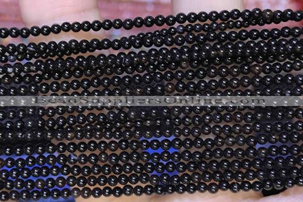 CTG2060 15 inches 2mm,3mm black agate gemstone beads