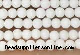 CTG2075 15 inches 2mm,3mm white porcelain beads wholesale