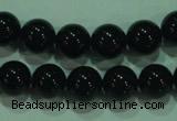 CTG21 15.5 inches 6mm round B grade black agate beads wholesale