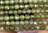 CTG2102 15 inches 2mm faceted round tiny quartz glass beads