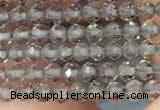 CTG2107 15 inches 2mm faceted round tiny ice obsidian beads