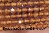 CTG2110 15 inches 2mm faceted round tiny orang garnet beads