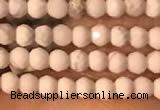 CTG2148 15 inches 2mm,3mm & 4mm faceted round white howlite beads