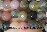 CTG2220 15 inches 2mm,3mm & 4mm faceted round Indian agate beads