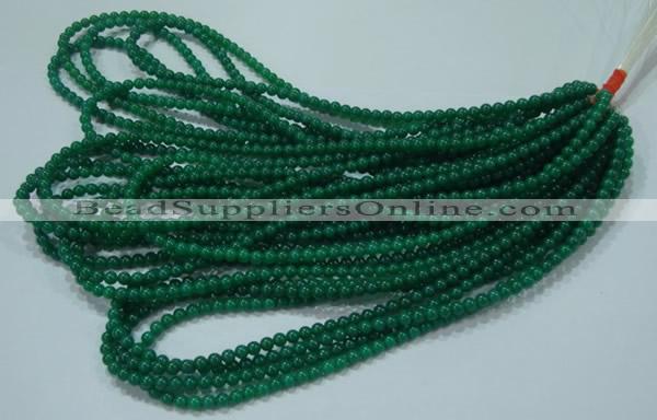 CTG25 15.5 inches 4mm round tiny green agate beads wholesale