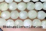 CTG2516 15.5 inches 4mm faceted round jade beads wholesale