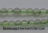 CTG255 15.5 inches 3mm round tiny green rutilated quartz beads