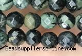 CTG3561 15.5 inches 4mm faceted round kambaba jasper beads