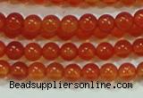 CTG37 15.5 inches 2mm round grade A tiny red agate beads wholesale