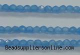 CTG409 15.5 inches 2mm faceted round tiny dyed candy jade beads