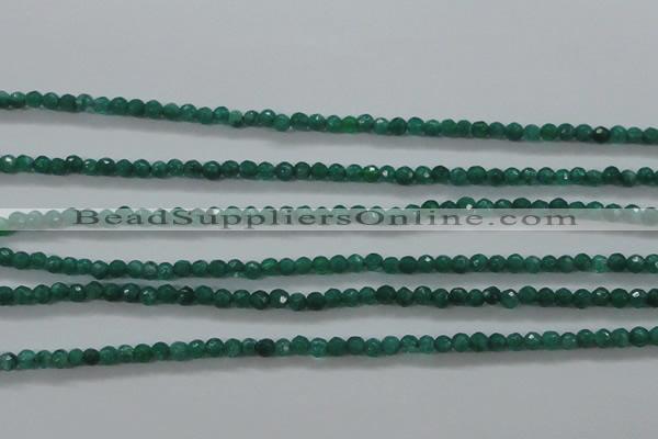 CTG414 15.5 inches 2mm faceted round tiny dyed candy jade beads