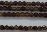 CTG425 15.5 inches 2mm faceted round tiny agate gemstone beads