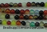 CTG50 15.5 inches 2mm round tiny multi-color agate beads wholesale