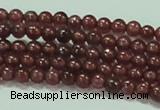 CTG53 15.5 inches 2mm round grade AA tiny garnet beads wholesale