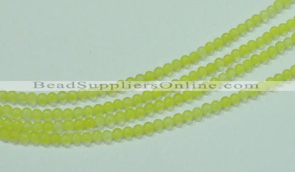 CTG58 15.5 inches 2mm round tiny dyed white jade beads wholesale