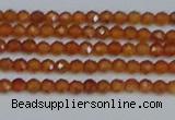 CTG615 15.5 inches 2mm faceted round orange garnet beads