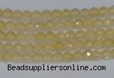 CTG623 15.5 inches 2mm faceted round citrine gemstone beads