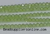 CTG629 15.5 inches 2mm faceted round peridot gemstone beads