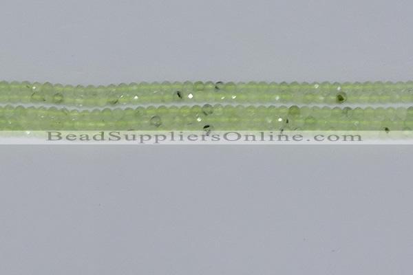 CTG632 15.5 inches 3mm faceted round prehnite gemstone beads