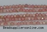 CTG653 15.5 inches 2mm faceted round Argentina rhodochrosite beads