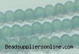 CTG66 15.5 inches 3mm round tiny dyed white jade beads wholesale