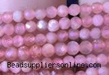 CTG715 15.5 inches 2mm faceted round tiny rhodochrosite beads