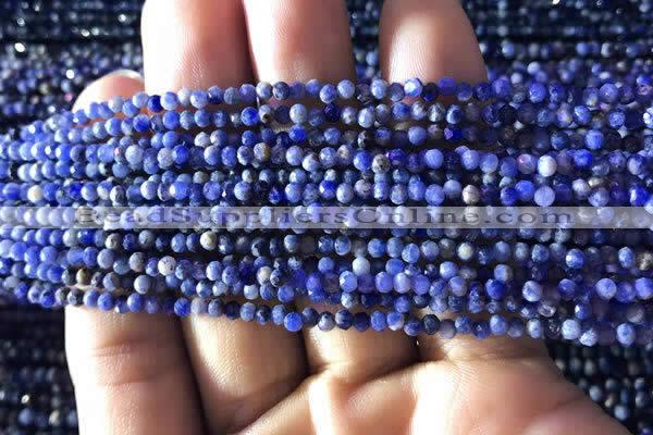 CTG778 15.5 inches 2mm faceted round tiny sodalite beads wholesale