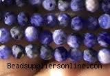 CTG779 15.5 inches 3mm faceted round tiny sodalite beads wholesale