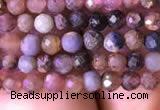 CTG798 15.5 inches 3mm faceted round tiny ruby sapphire beads