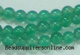 CTG83 15.5 inches 3mm round grade AA tiny green agate beads wholesale