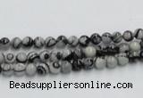 CTJ01 16 inches 4mm round black water jasper beads wholesale