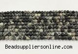 CTJ410 15.5 inches 4mm round black water jasper gemstone beads wholesale