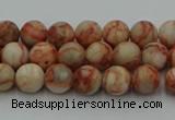 CTJ700 15.5 inches 4mm round red net jasper beads wholesale